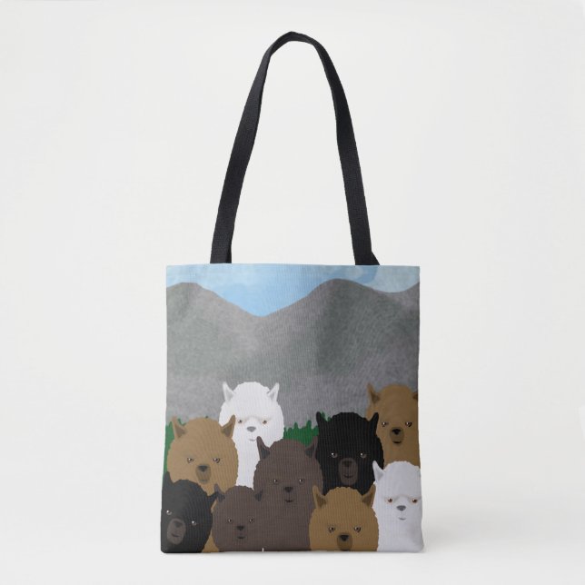 Sac fourre-tout Allover Alpacas (Devant)