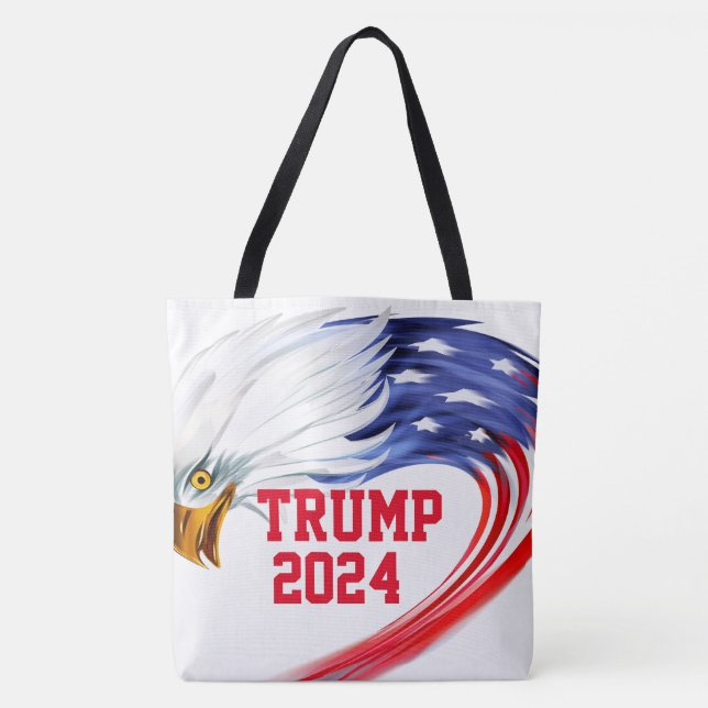 Sac fourre-tout américain Eagle Trump 2024 (Devant)