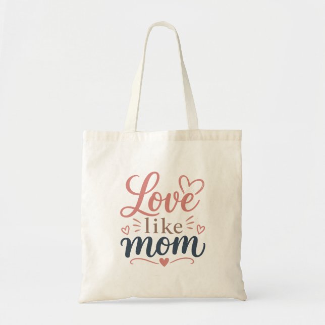 Sac fourre-tout "Amour comme maman" Cadeau de fête (Devant)