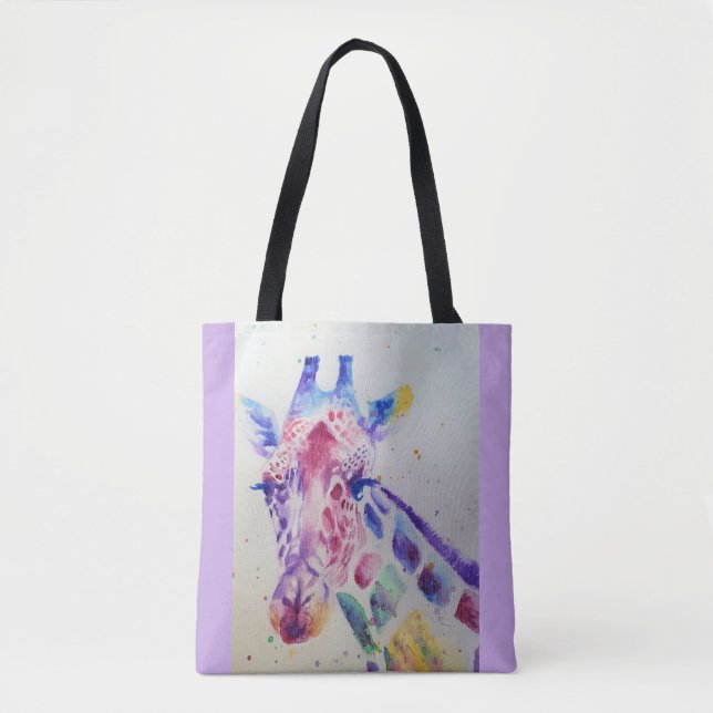 Sac fourre-tout Amoureux des animaux de peinture à (Devant)