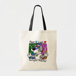 Sac fourre-tout anglais à chien de berger d'amour
