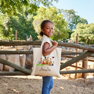 Sac fourre-tout animal personnalisé pour enfant
