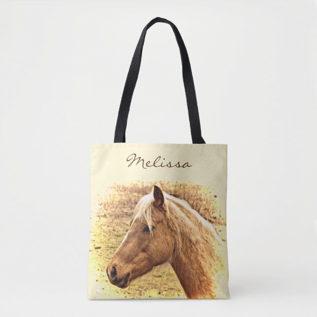 Sac fourre-tout animal Sunny Brown Gold Horse (Devant)