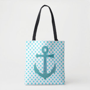Sac fourre-tout Aqua Ancre et Dots
