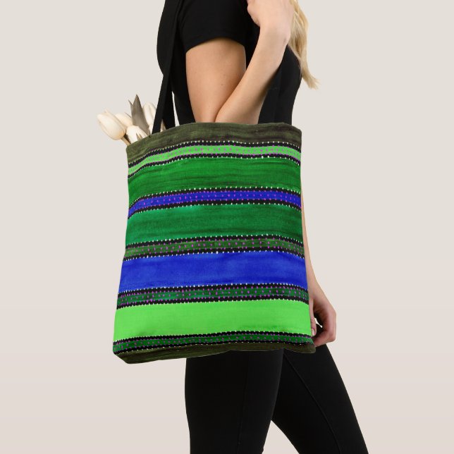 Sac fourre-tout arc-en-ciel du Guatemala (De près)