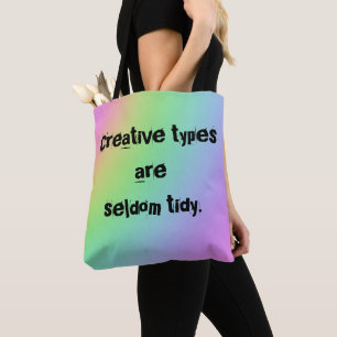 sac fourre-tout arc-en-ciel "Les types créatifs so