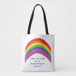 Sac fourre-tout arc-en-ciel vibrant