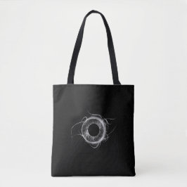 Sac fourre-tout argenté à oeil