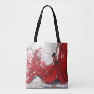 Sac fourre-tout artistique "Elle tourne"