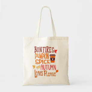 Sac fourre-tout Automne Citrouille Épicée