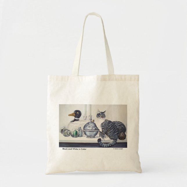 Sac fourre-tout aux cheveux courts à chat tigré (Devant)