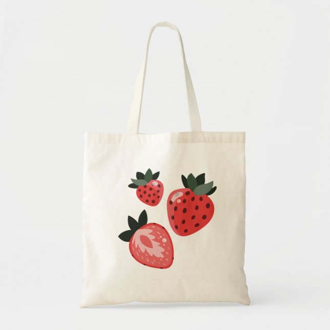 Sac fourre-tout aux fraises (Devant)