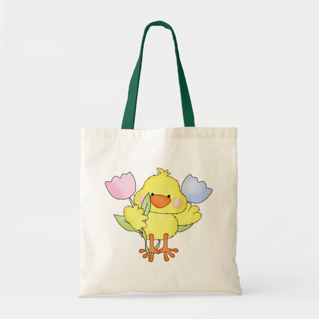 Sac fourre-tout aux poussins de Pâques (Devant)