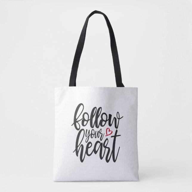 Sac fourre-tout avec citation de la Saint-Valentin (Devant)