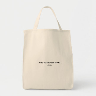Sac fourre-tout avec citation drôle et esthétique