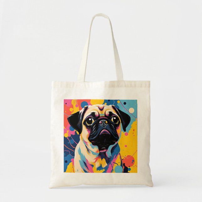 Sac fourre-tout avec design Carlin (Devant)