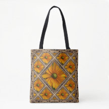 Sac fourre-tout avec Fleurs de soleil Jaunes Lumin