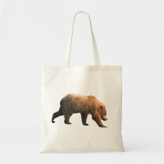 Sac fourre-tout avec grizzli (Devant)