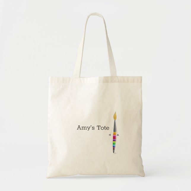 Sac fourre-tout Avec Illustration Peinture Personn (Devant)