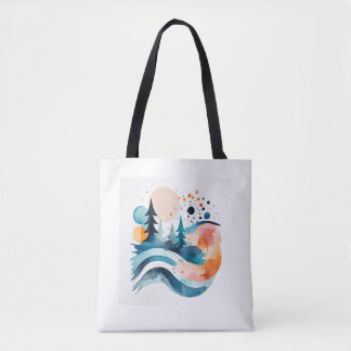 Sac fourre-tout avec image paysage