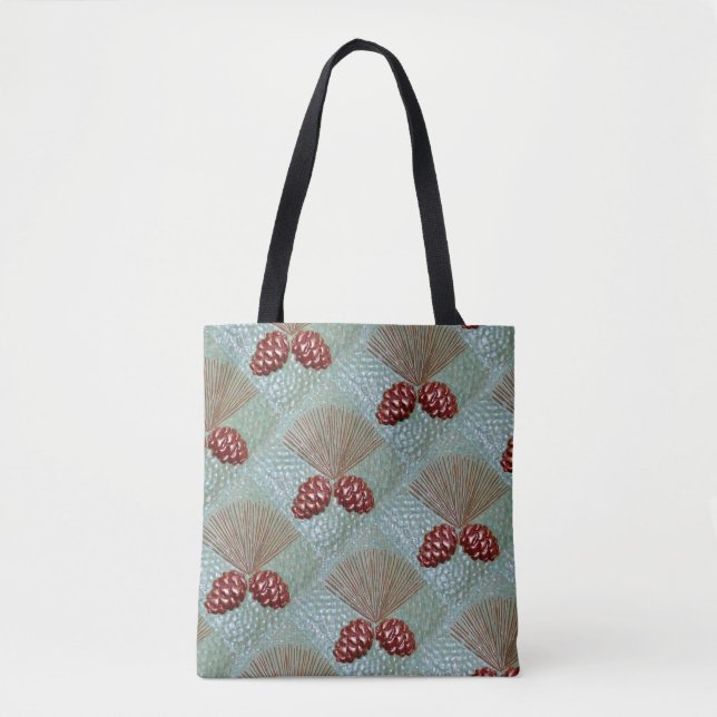 Sac fourre-tout avec imprimé cône de pin Ponderosa (Devant)