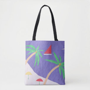 Sac fourre-tout avec Island Scene