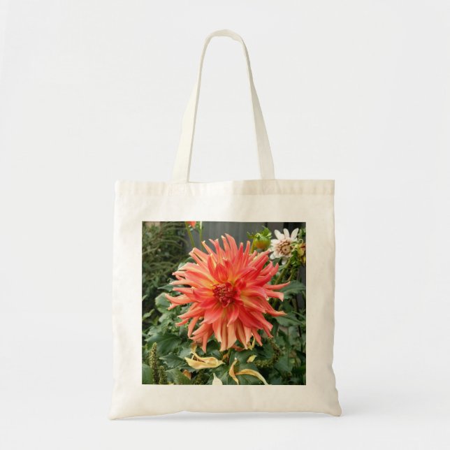Sac fourre-tout avec la grande fleur orange (Devant)