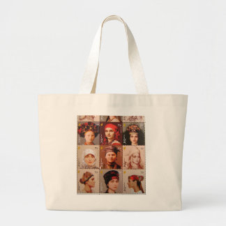 Sac fourre-tout avec les timbres ukrainiens