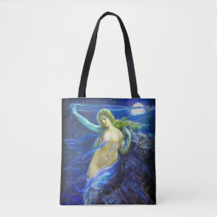 Sac fourre-tout avec peinture Vintage à l'huile