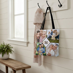 Sac fourre-tout avec photos de famille personnalis
