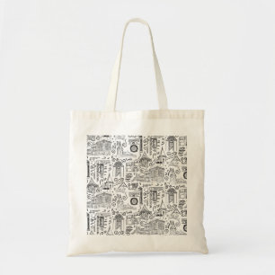 Sac fourre-tout avec plan de ligne Collage