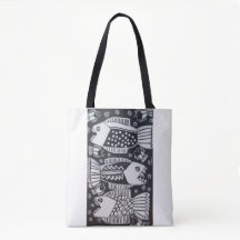 Sac fourre-tout avec poisson