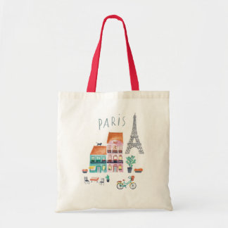 Sac fourre-tout avec un imprimé de la ville de Par