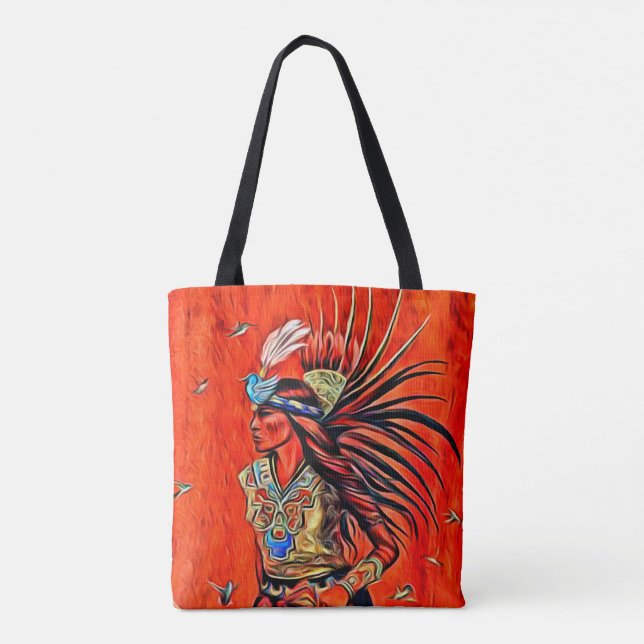 Sac fourre-tout aztèque à Natif américain de (Dos)