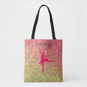 sac fourre-tout Ballerina avec nom personnalisé.