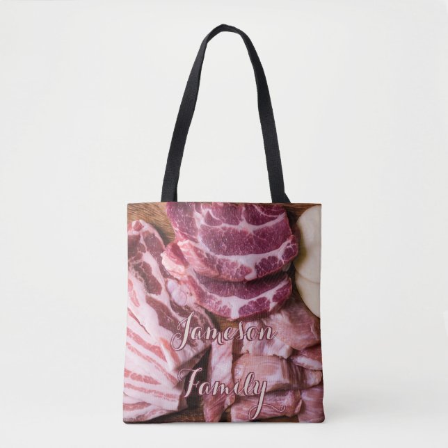 Sac fourre-tout barbecue Famille Viande crue Alime (Devant)