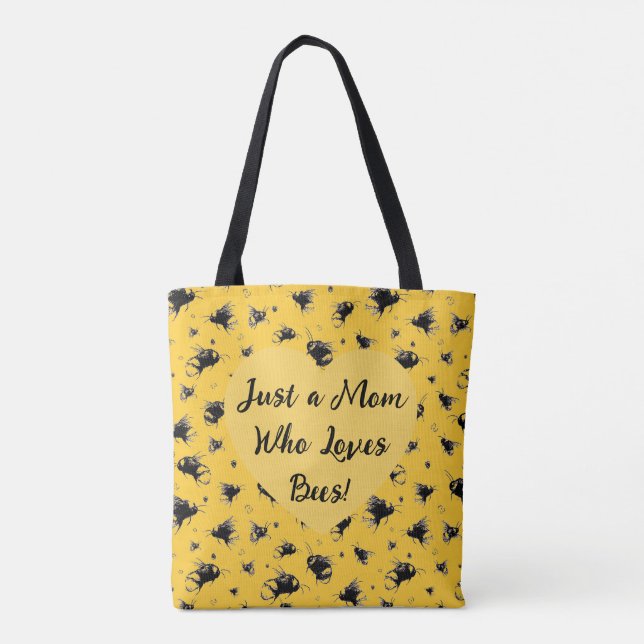 Sac fourre-tout Bee personnalisable | Un cadeau pa (Dos)