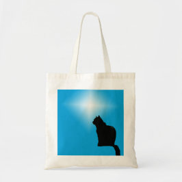 Sac fourre-tout - Black Cat Silhouette et Star