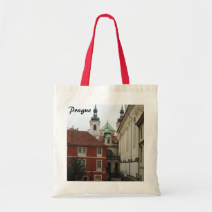 Sac fourre-tout blanc rouge de Prague