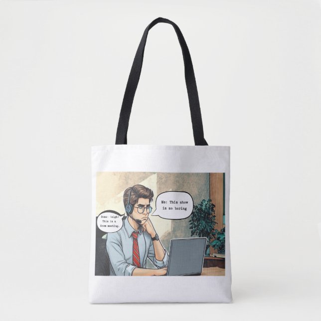 sac fourre-tout blanc 'Zoom Gloom' (Devant)