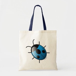 Sac fourre-tout bleu à coccinelle
