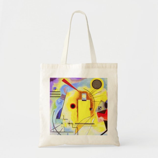 Sac fourre-tout bleu-jaune Kandinsky (Devant)