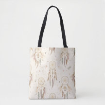 Sac fourre-tout Boho Dreamcatcher | Plumes éthérée