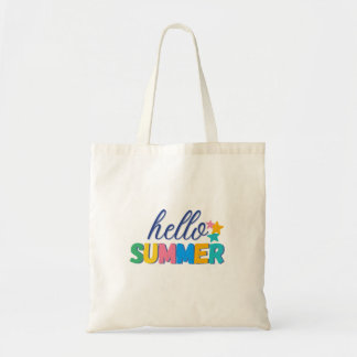 sac fourre-tout "bonjour l'été"