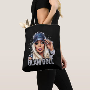 Sac fourre-tout Boss Lady Glam Doll tout-imprimé