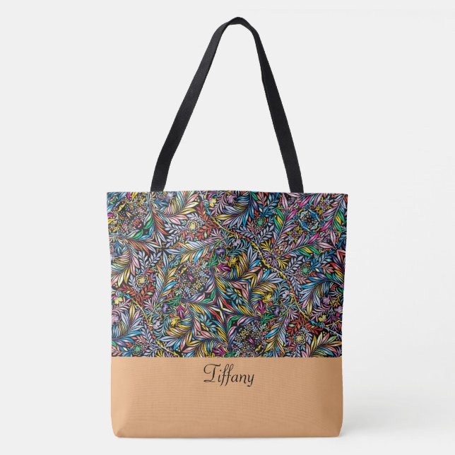 Sac fourre-tout botanique vibre (Devant)