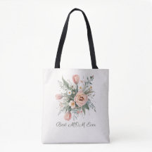 Sac fourre-tout "Bouquet de tulipes à l'aquarelle,