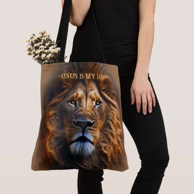 Sac fourre-tout Brown clair Jésus est mon Seigneur (De près)