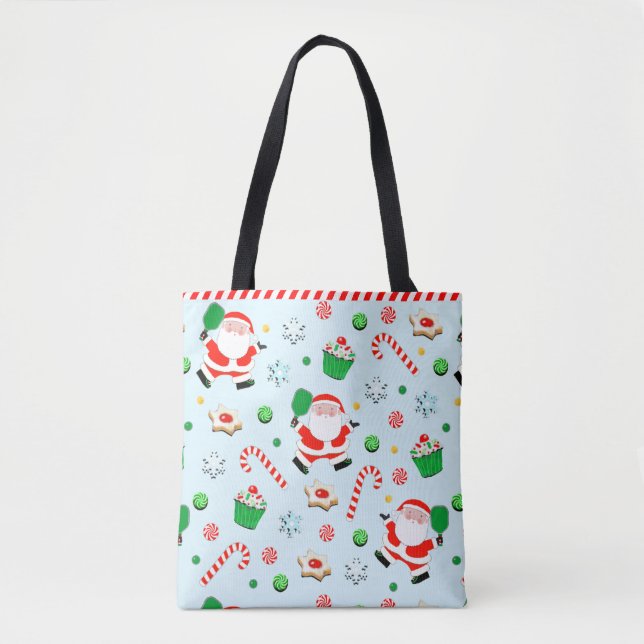 Sac fourre-tout cadeau de Noël Pickleball (Devant)