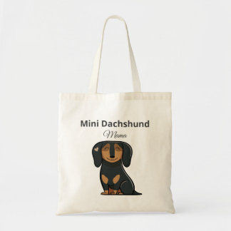 Sac fourre-tout cadeau pour maman de mini dachshun